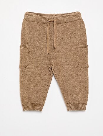 Pantalon uni en maille