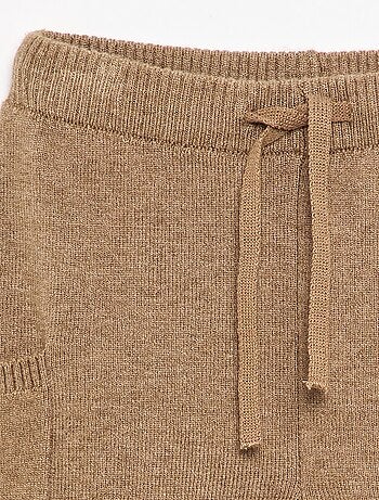 Pantalon uni en maille