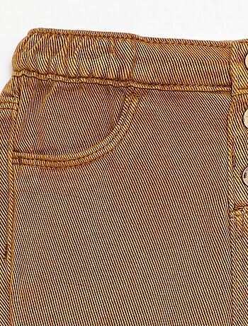 Pantalon uni en matière douce avec coupe relax fit