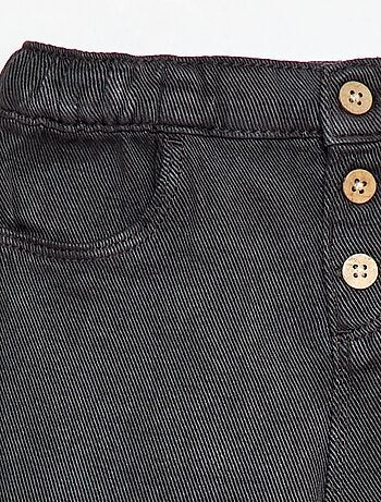 Pantalon uni en matière douce avec coupe relax fit