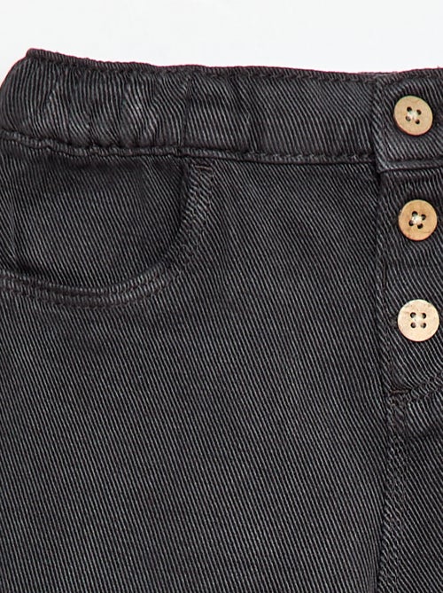 Pantalon uni en matière douce avec coupe relax fit - Kiabi