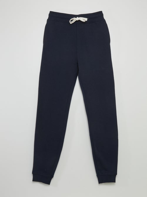 Pantalon uni en molleton - Kiabi