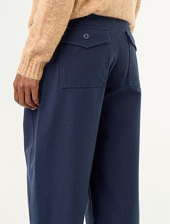 Pantalon uni forme large