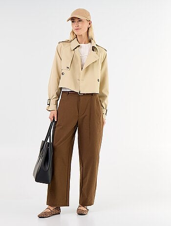 Pantalon uni forme large