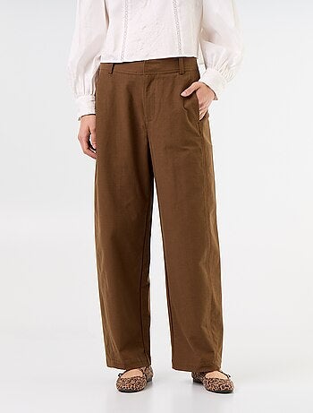 Pantalon uni forme large