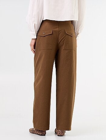 Pantalon uni forme large