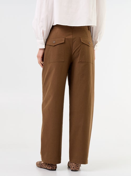 Pantalon uni forme large - Kiabi