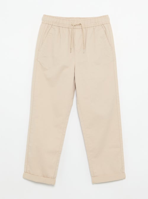 Pantalon uni léger - Kiabi