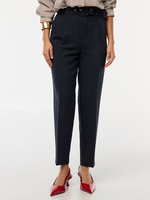 Pantalon uni pour femme à taille standard - Kiabi Pantalon uni pour femme à taille standard - Kiabi