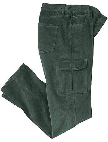 Pantalon velours cargo stretch - atlas for men
