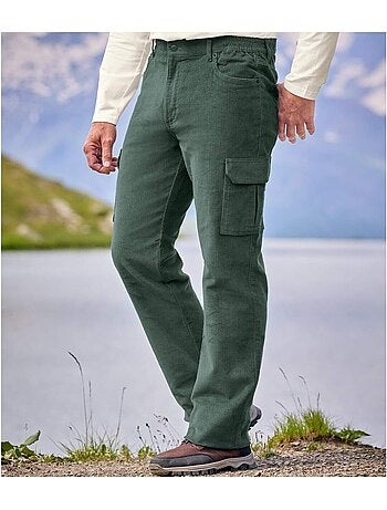 Pantalon velours cargo stretch - atlas for men