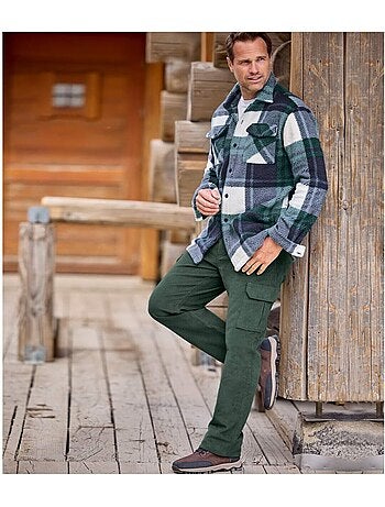 Pantalon velours cargo stretch - atlas for men
