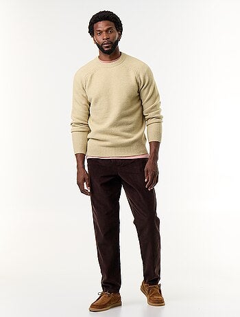 Pantalon velours côtelé