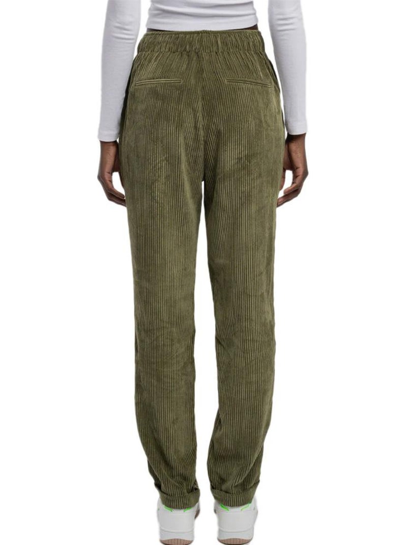 Pantalon Velours Femme Teddy Smith Vert - Kiabi