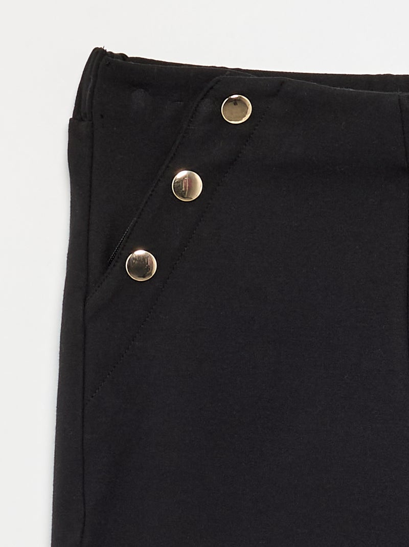 Pantalon wide fit - collection facile à enfiler Noir - Kiabi