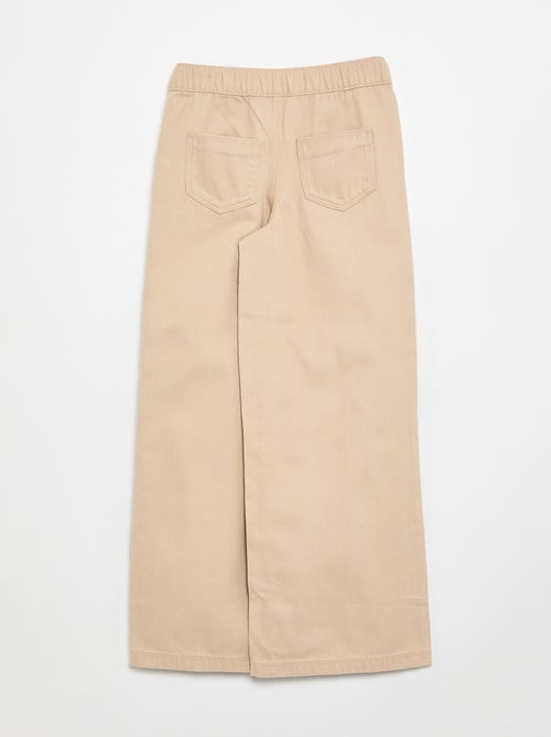 Pantalon wide leg - coupe ajustée - Kiabi