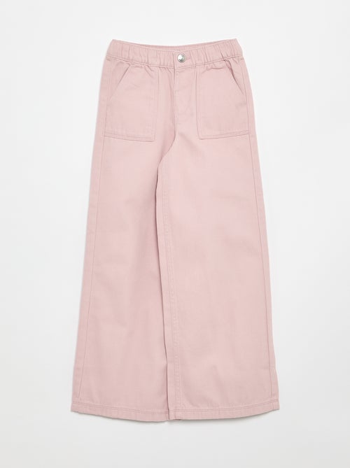 Pantalon wide leg - coupe ajustée - Kiabi