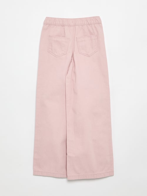Pantalon wide leg - coupe ajustée - Kiabi