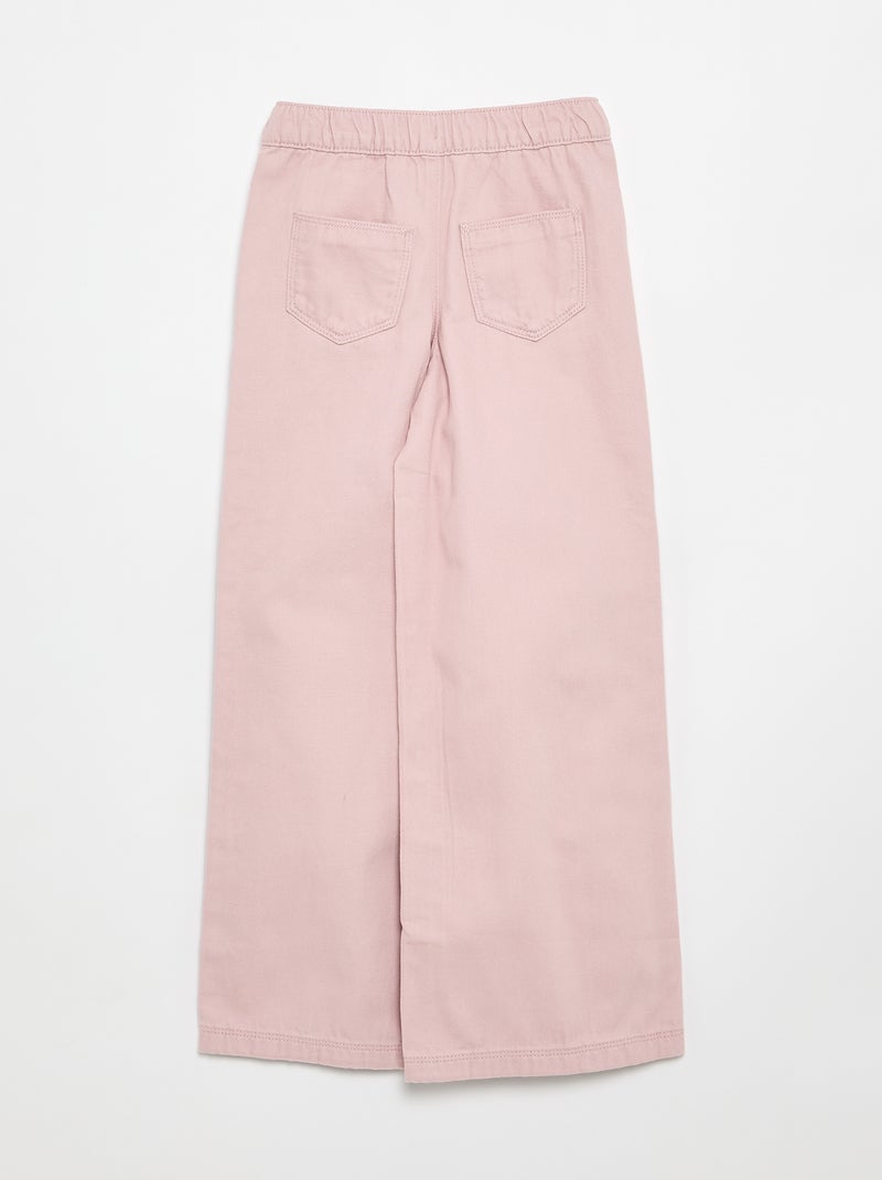 Pantalon wide leg - coupe ajustée Violet - Kiabi