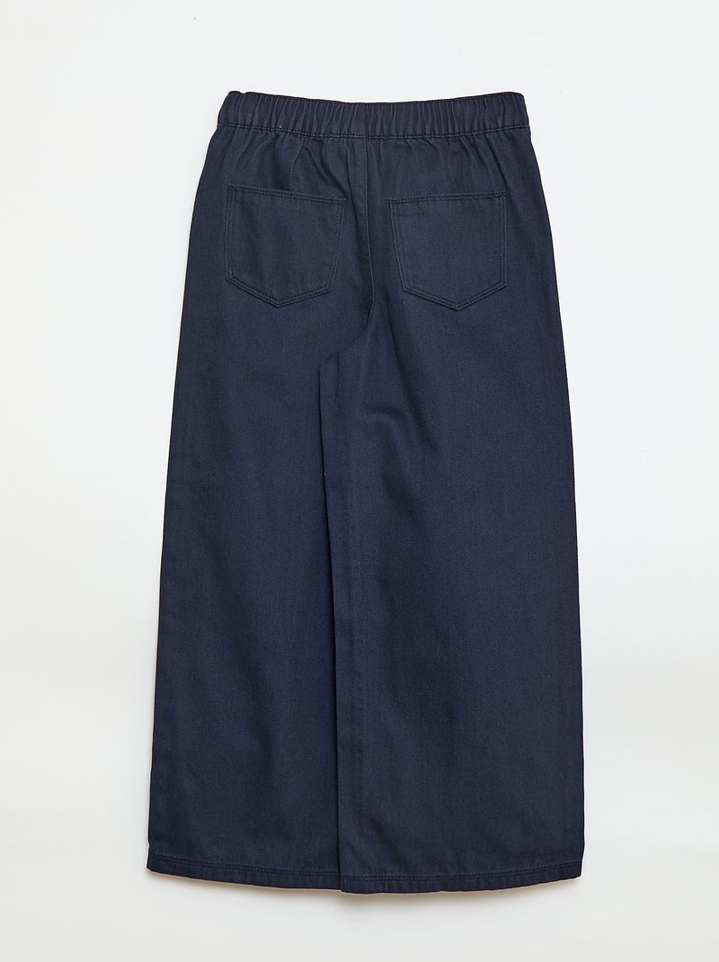 Pantalon wide leg - Coupe + confortable Bleu - Kiabi