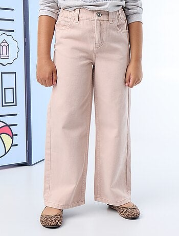 Pantalon wide leg à taille ajustable