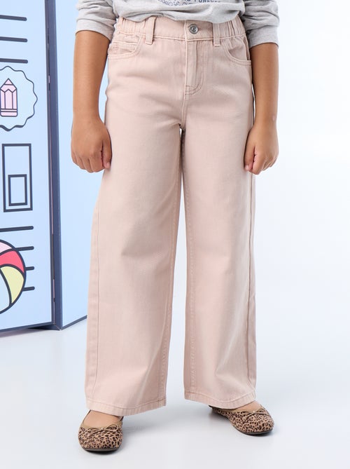 Pantalon wide leg à taille ajustable - Kiabi