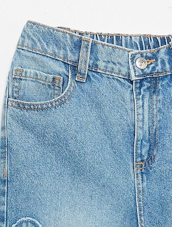 Pantalon wide leg avec broderies
