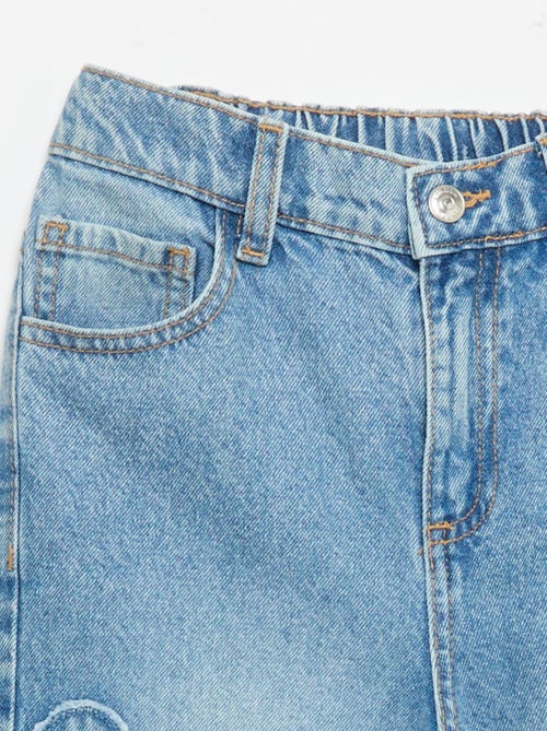 Pantalon wide leg avec broderies - Kiabi Pantalon wide leg avec broderies - Kiabi