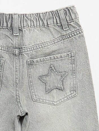 Pantalon wide leg avec broderies