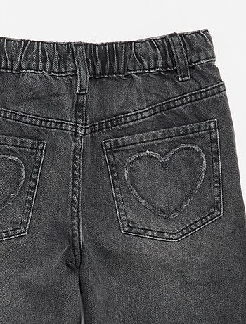 Pantalon wide leg avec broderies