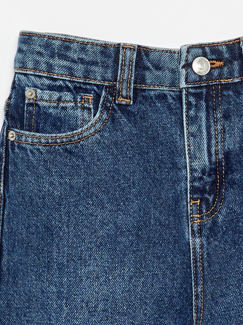 Pantalon wide leg Bleu - Kiabi