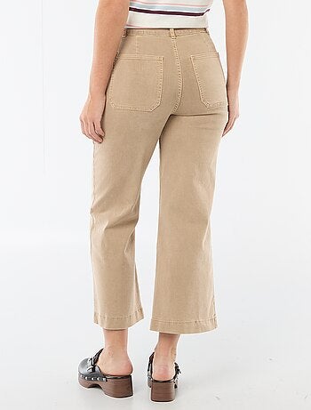 Pantalon wide leg coloré
