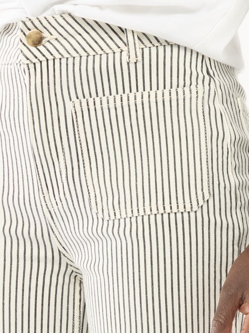 Pantalon wide leg coloré - Kiabi