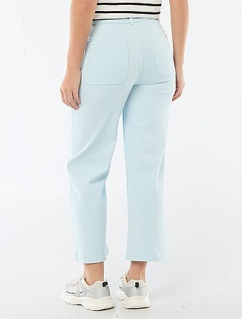 Pantalon wide leg coloré