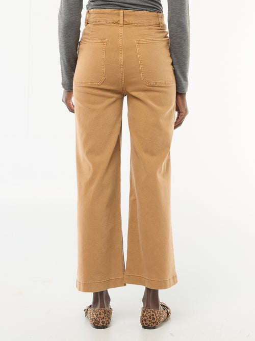 Pantalon wide leg coloré - Kiabi