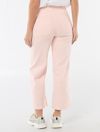 Pantalon wide leg coloré