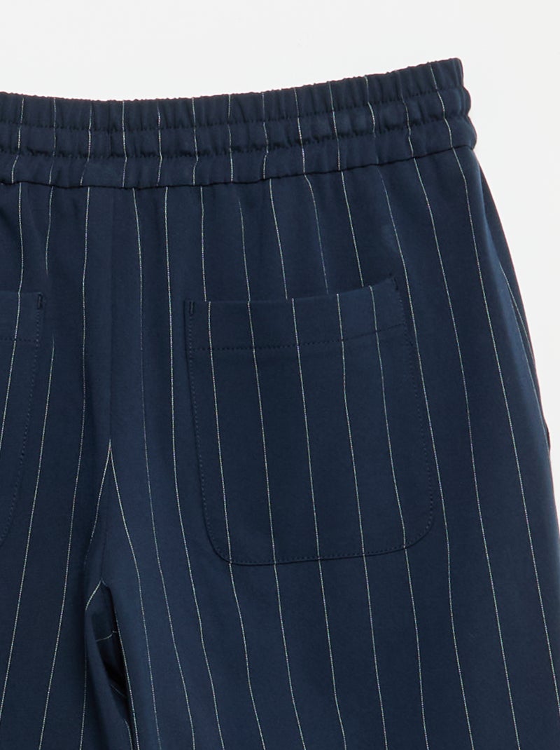 Pantalon wide leg / coupe large Bleu - Kiabi