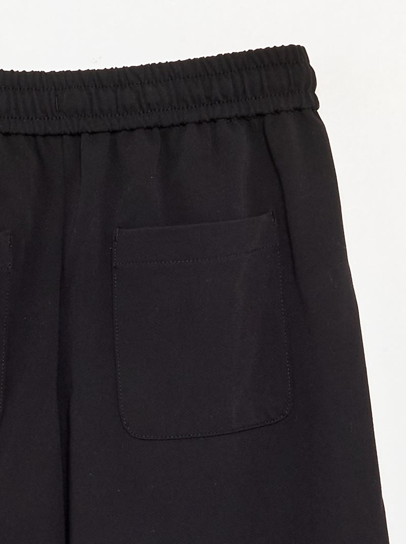 Pantalon wide leg / coupe large Noir - Kiabi