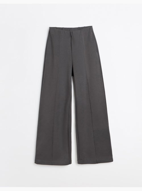 Pantalon wide leg en maille interlock, mo fashion - Kiabi