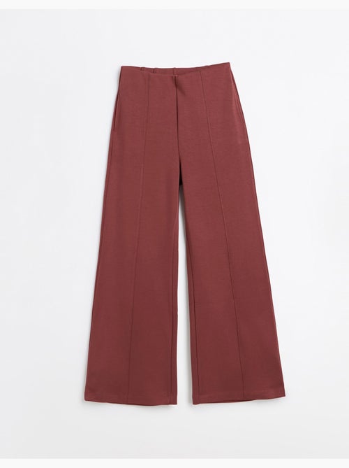 Pantalon wide leg en maille interlock, mo fashion - Kiabi