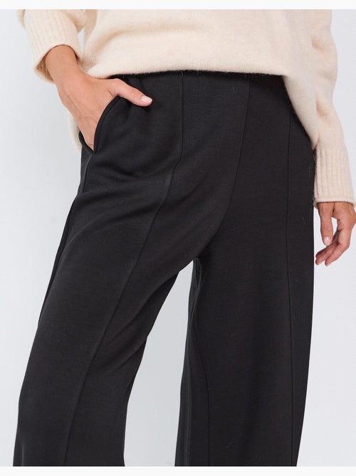 Pantalon wide leg en maille interlock, mo fashion - Kiabi