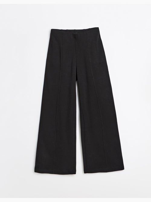 Pantalon wide leg en maille interlock, mo fashion - Kiabi