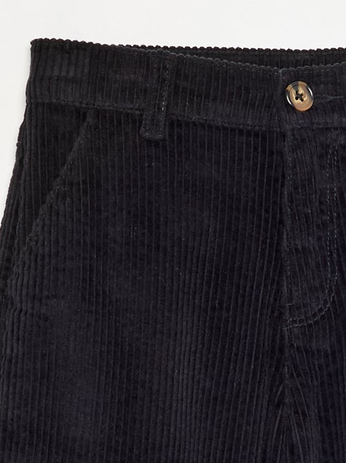 Pantalon wide leg en velours côtelés - Kiabi Pantalon wide leg en velours côtelés - Kiabi
