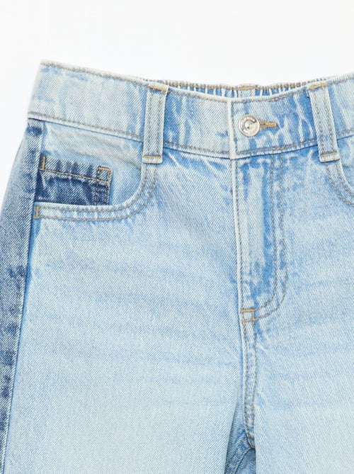 Pantalon wide leg fit / coupe large à 2 teintes - Kiabi