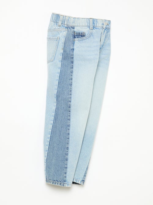 Pantalon wide leg fit / coupe large à 2 teintes - Kiabi