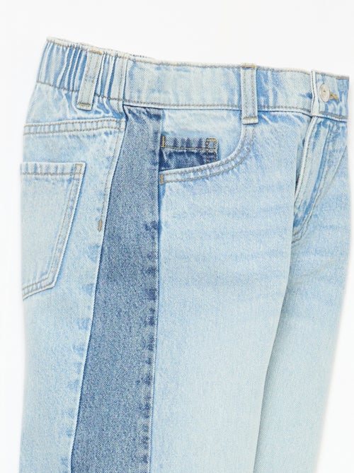 Pantalon wide leg fit / coupe large à 2 teintes - Kiabi