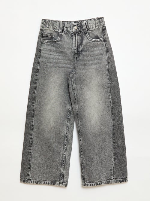 Pantalon wide leg fit / coupe large à 2 teintes - Kiabi