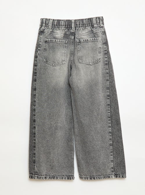 Pantalon wide leg fit / coupe large à 2 teintes - Kiabi