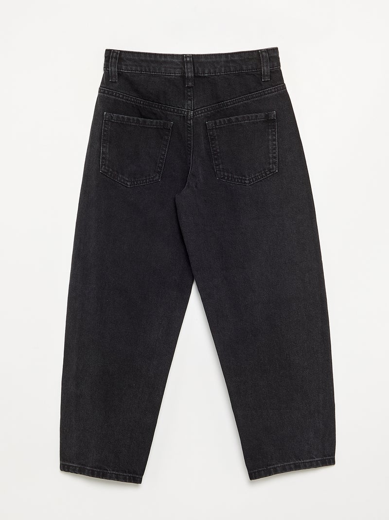 Pantalon wide leg fit / coupe large avec clous fantaisies Noir - Kiabi