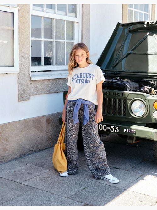Pantalon wide leg imprimé animal, MO Fashion - Kiabi